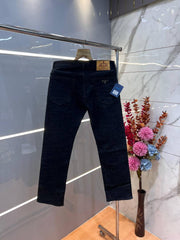 Prada Premium Imported Stretchable Lycra Fabric Comfort Fit Denim with Metal Logo Sale Offer 3065