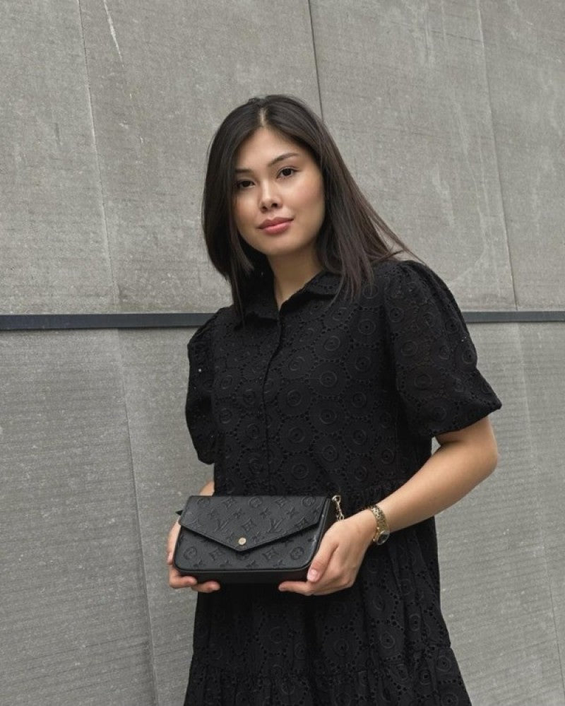 Louis Vuitton_LV Felicie Monogram Pochette With OG Box & Dust Bag (Black - 732)