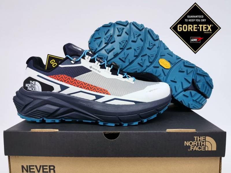 The North Fase Vectiv Gore Tex blue