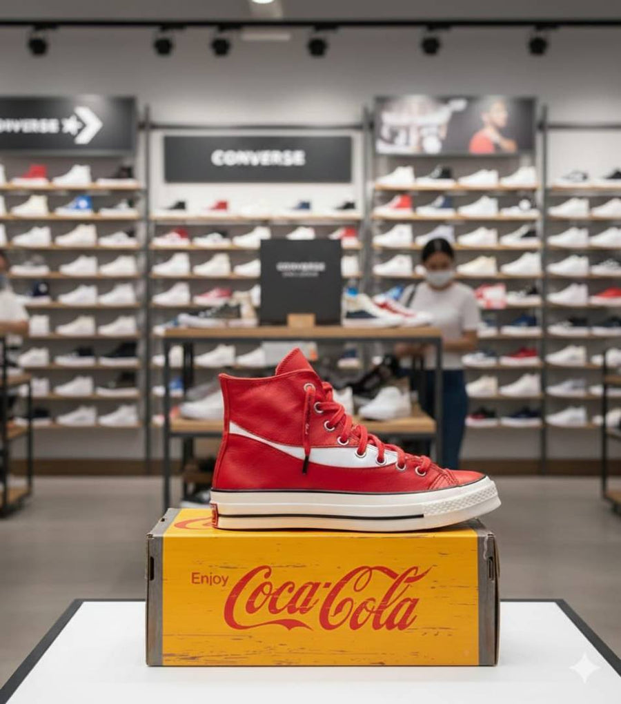Converse CHUCK 70 COCA COLA RACING RED LEATHER