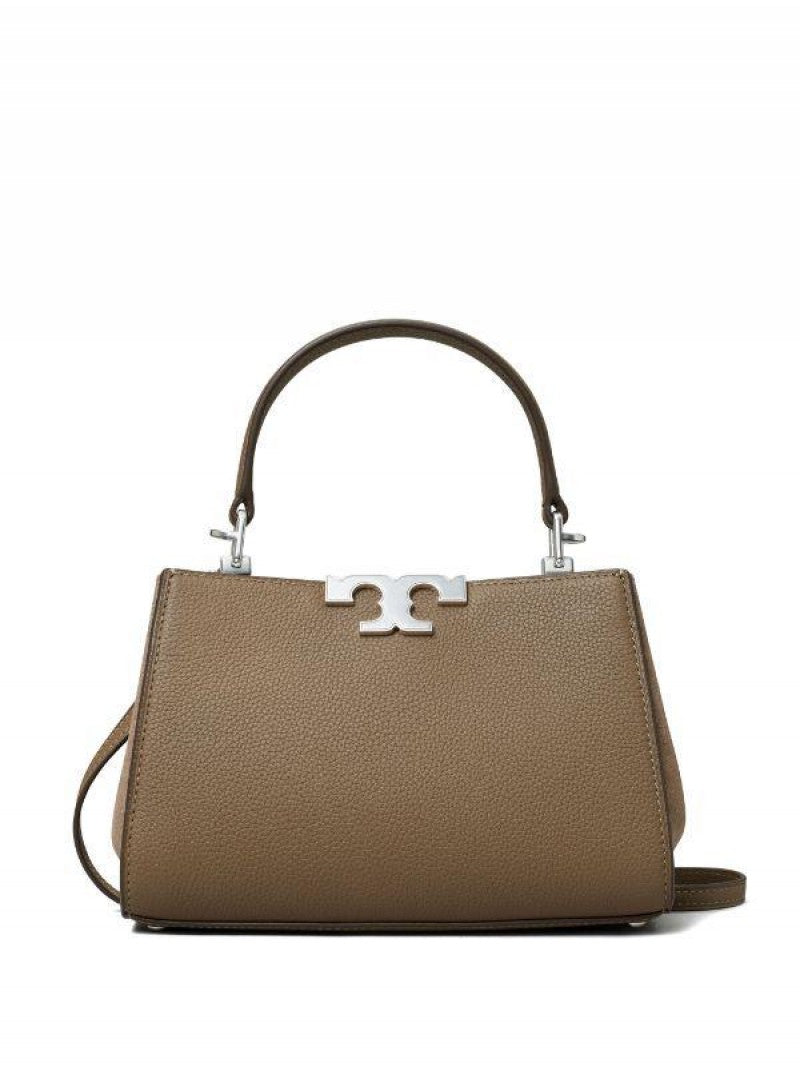 Tori Burch_Khakhi_Mini_Eleanor_Satchel_Bag_With_Box
