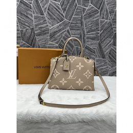 Louis Vuitton_LV Petit Palais Leather Tote Bag With Double OG Magnetic Box & Dust Bag (Beige - 870)