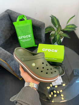 Crocs Crocband Gum Clog Khaki