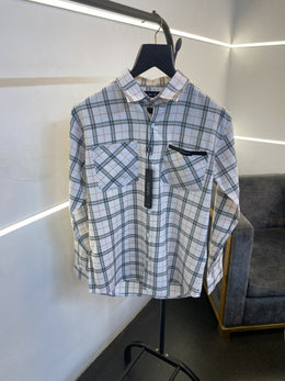 Amiri style 3 checks imported box packing shirt white sale