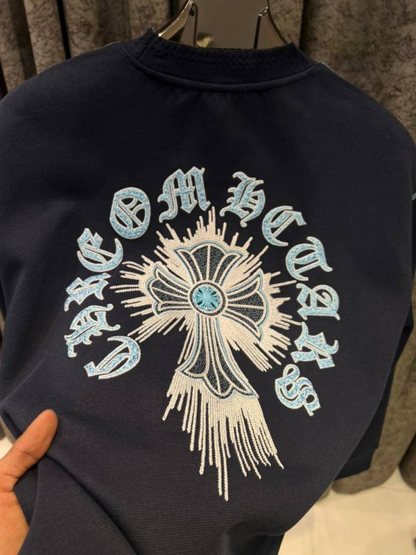 CHROME HEARTS IMPORTED SWEATSHIRT STORE ARTICLE NAVY BLUE