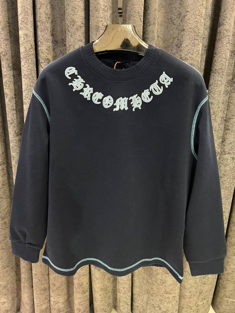 CHROME HEARTS IMPORTED SWEATSHIRT STORE ARTICLE NAVY BLUE