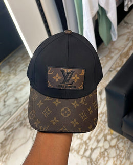 Louis Vuitton_Front_Logo_Black_Monogram_Premium_Unisex_Cap_(With_Safety_Box)