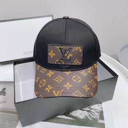Louis Vuitton_Front_Logo_Black_Monogram_Premium_Unisex_Cap_(With_Safety_Box)