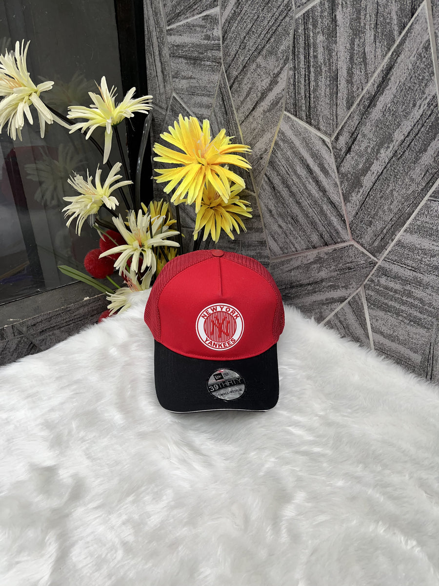 New York Yankees Red And White Logo Premium Unisex Cap With Safety Box