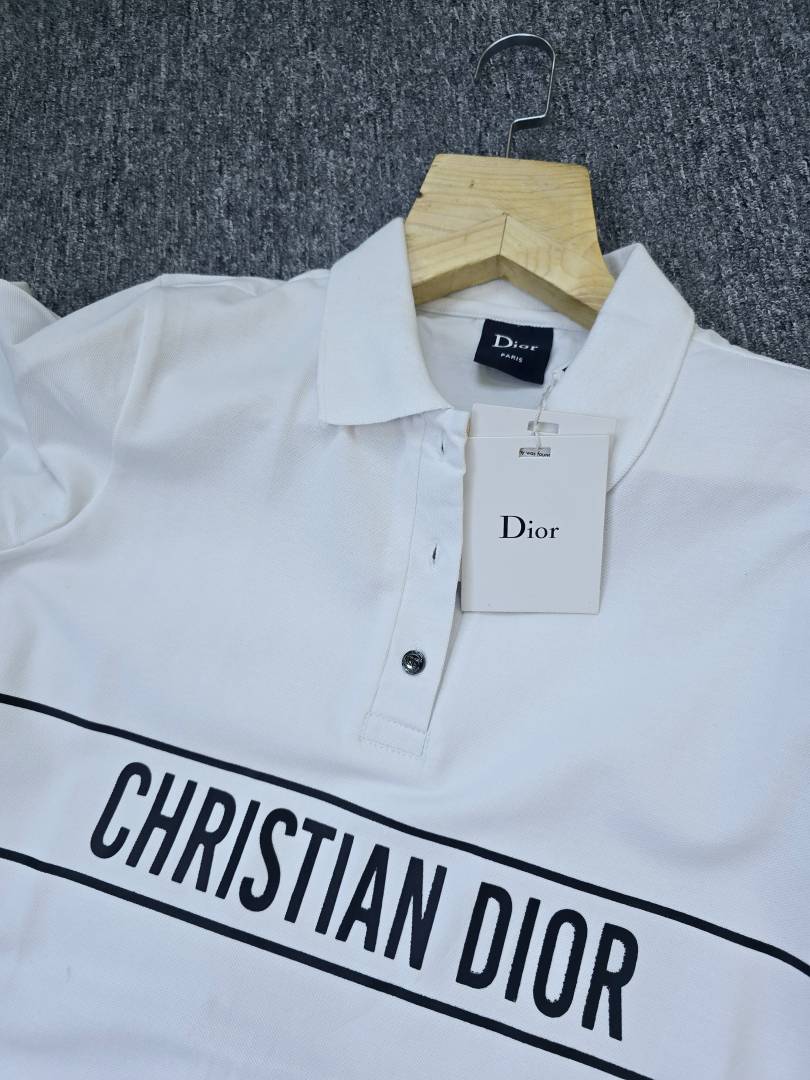 Dior Collar Long Dress White SB86-W