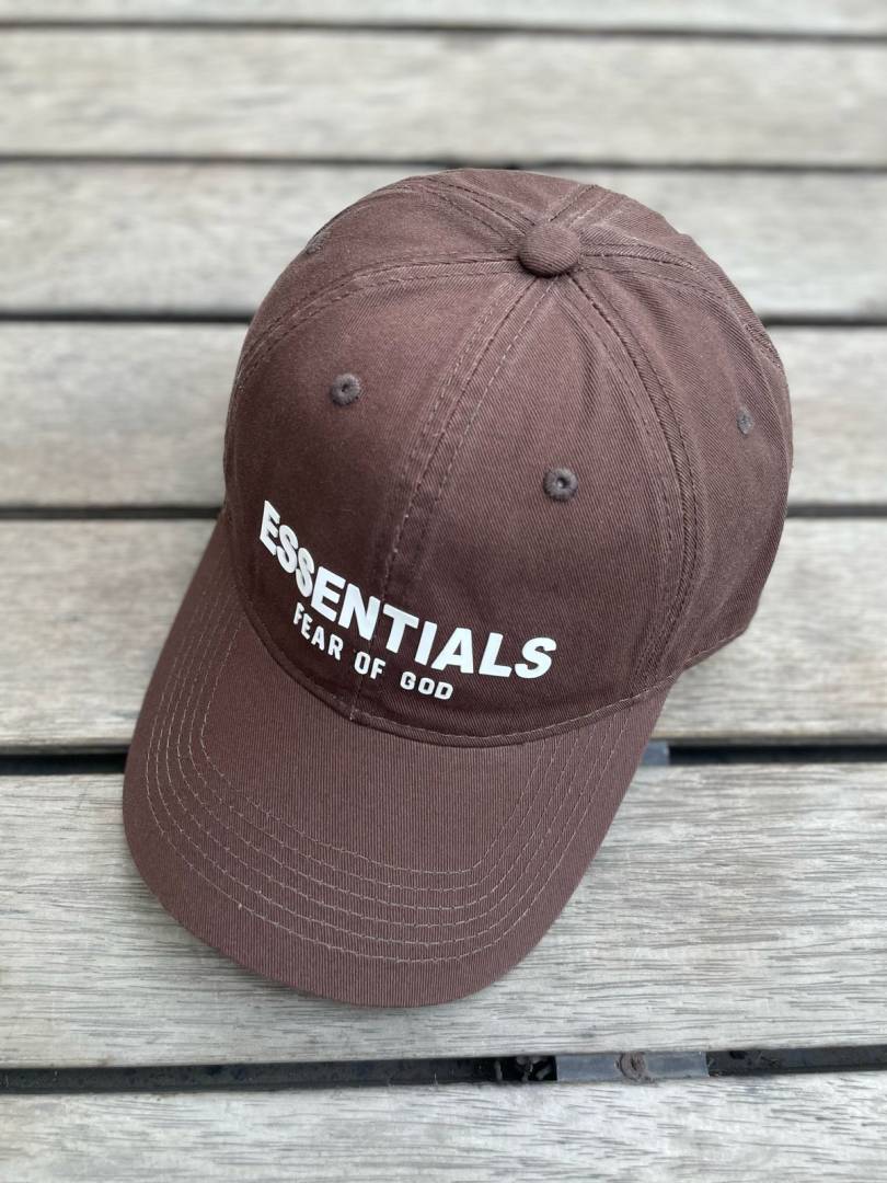 Essentials_fear_of_god_Dark_Brown_premium_unisex_cap_with_safety_box