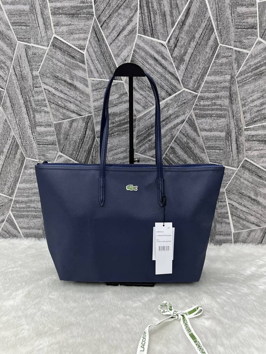 Lacoste_Leather_Tote_Navy_Premium_With_Original_Packing