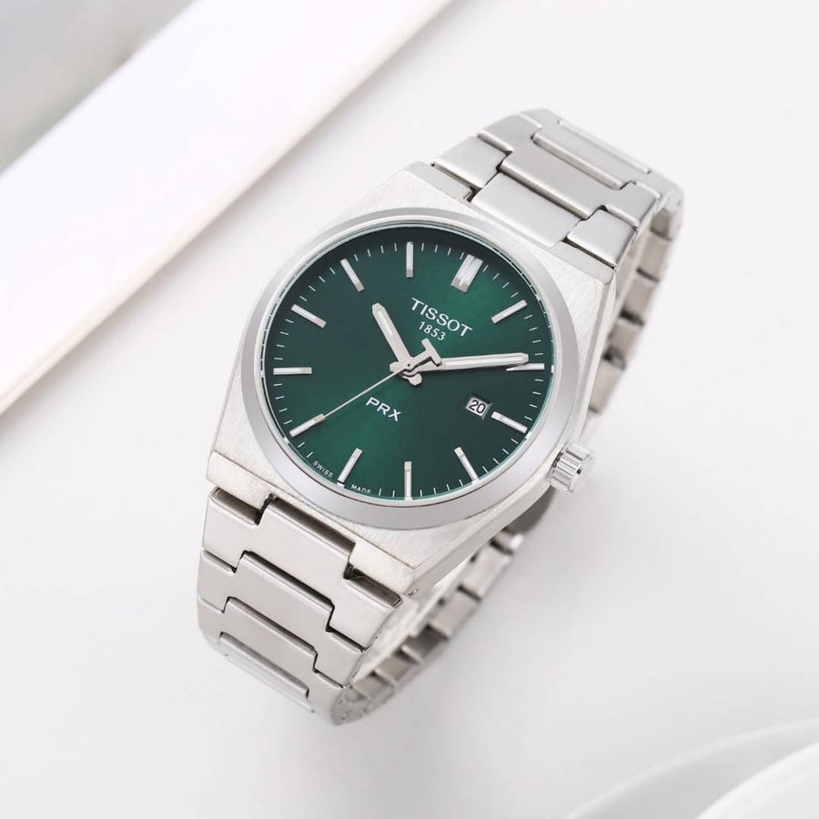 Tissot 1853 Prx Silver-Green Plain