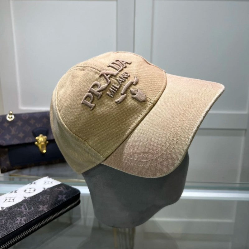 Prada_Milano_Beige_Baseball_Canvas_Premium_Unisex_Cap_(With_Safety_Box)