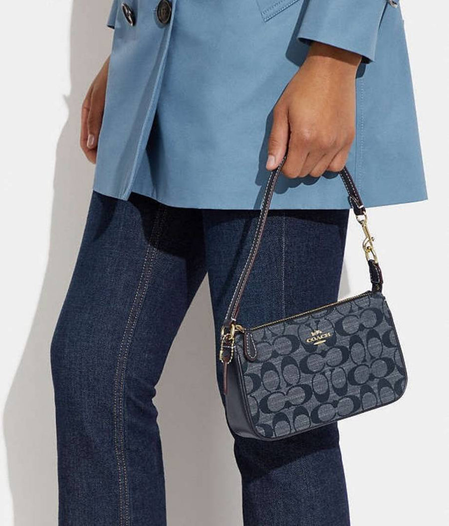 Coach_Nolita_19_All_Denim_With_OriginalBox_DustCover_ChainBelt_PearlCharm