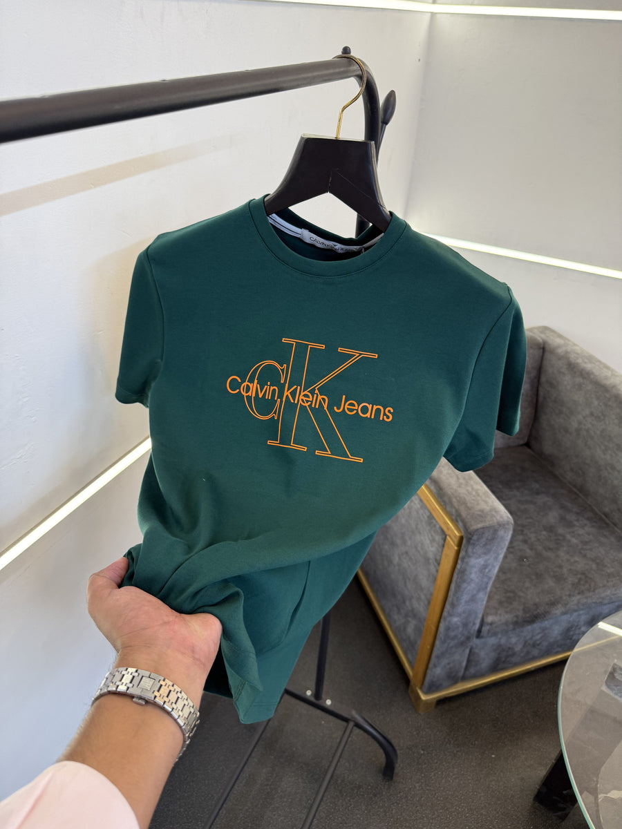 Calvin kline imported round neck tshirt green