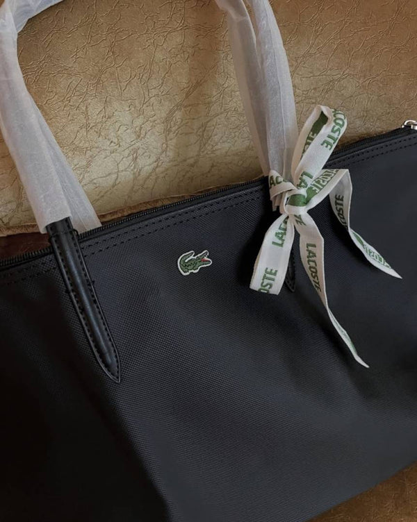 Lacoste_Leather_Tote_Black_Premium_With_Original_Packing