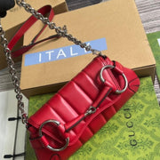 Gucci_GG_Horsebit_Chain_Shoulder_Bag_With_OG_Box_&_Dust_Bag_&_2_Belts_&_1_Chain_(Red-725)