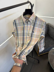 Lacoste pink checks imported shirt
