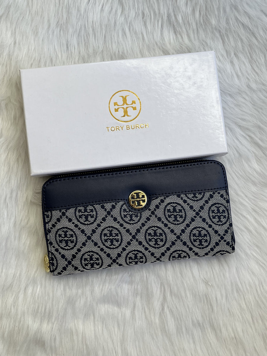 Tori Burch_69_Blue_Single_Zippy_Wallet_WithOriginalBox