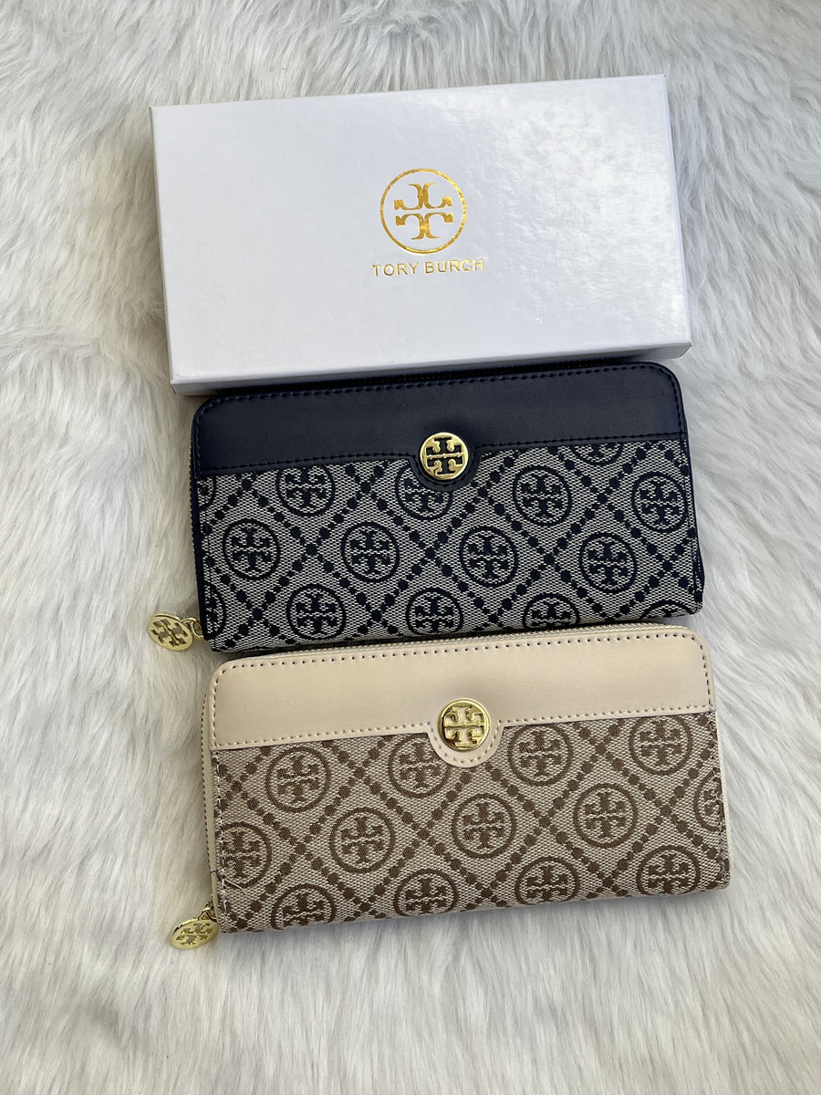 Tori Burch_69_Blue_Single_Zippy_Wallet_WithOriginalBox