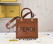 Fendi_Roma_Sunshine_Small_Tote_Bag_With_Dust_Bag_&_Shoulder_Strap_(Brown-982)