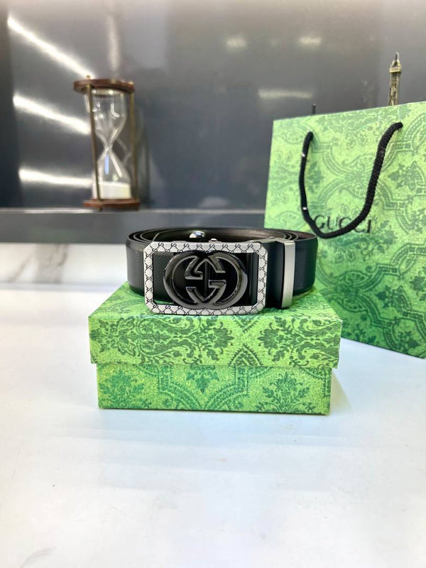 Gucci_Grey Auto Lock Belt Fa 753