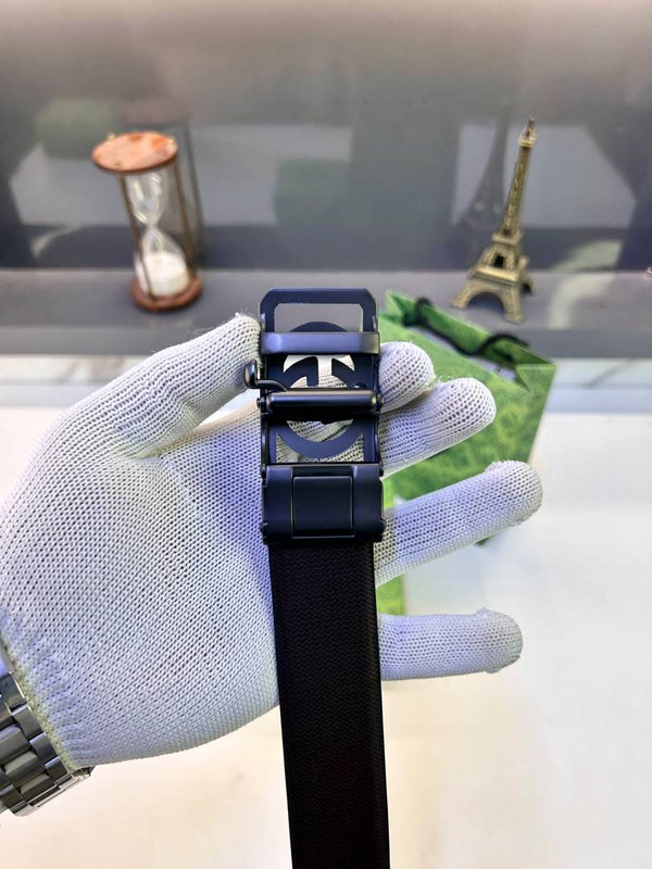 Gucci_Grey Auto Lock Belt Fa 753
