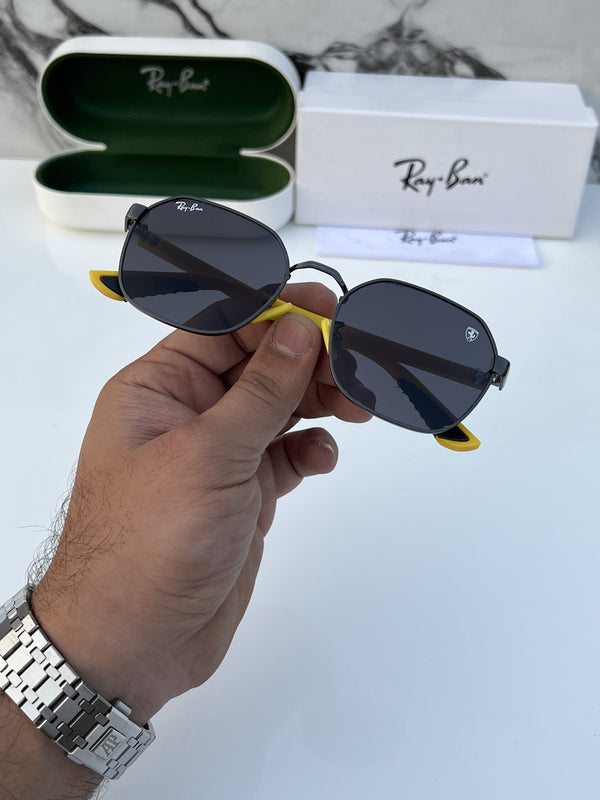 Rey ban_406_black_yellow