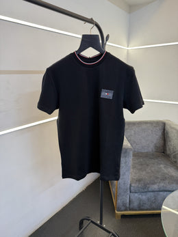Tommy hilfigar round neck imported tshirt black sale