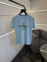 Calvin kline imported round neck tshirt sky blue sale