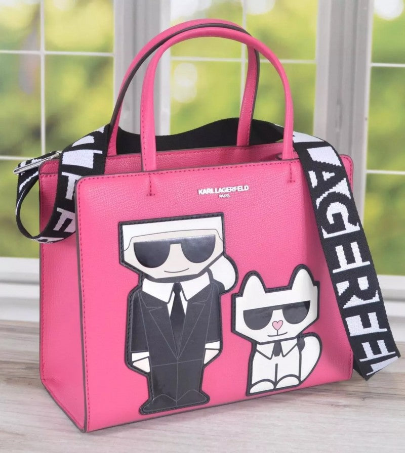 Karl Lagerfeld Maybelle Crossbody Shoulder Bag With Dust Bag (Pink - 467)