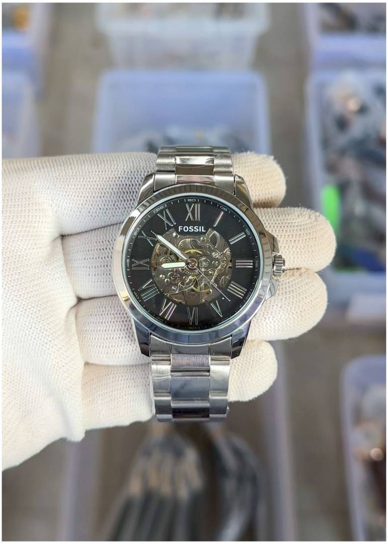 Fossil Flynn Automatic Silver-Black