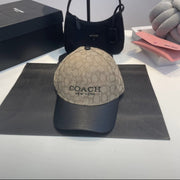 Coach_new_york_Monogram_Apricot_Logo_Premium_Unisex_Cap_With_Safety_Box