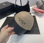 Coach_new_york_Monogram_Apricot_Logo_Premium_Unisex_Cap_With_Safety_Box