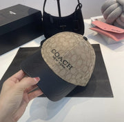 Coach_new_york_Monogram_Apricot_Logo_Premium_Unisex_Cap_With_Safety_Box