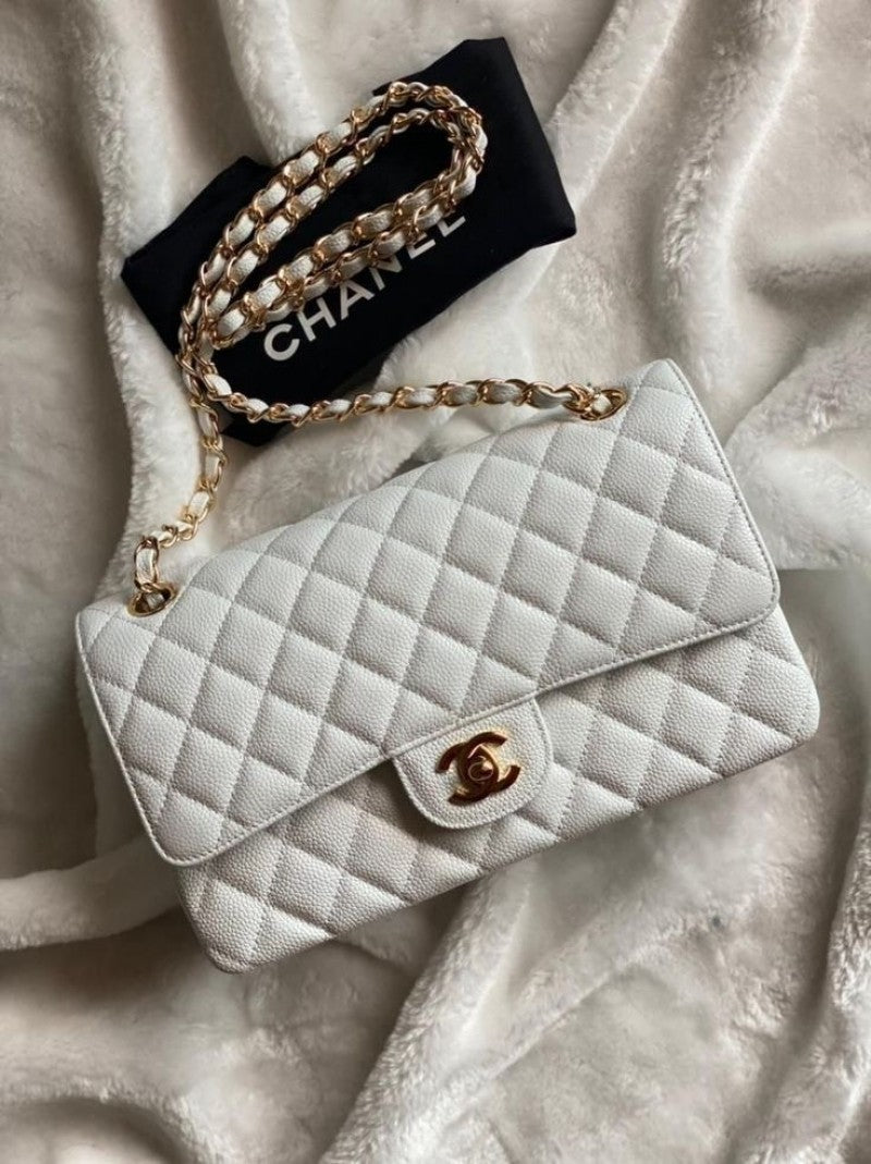 Chanel_Jumbo_Classic_Flap_White_With_OriginalBox