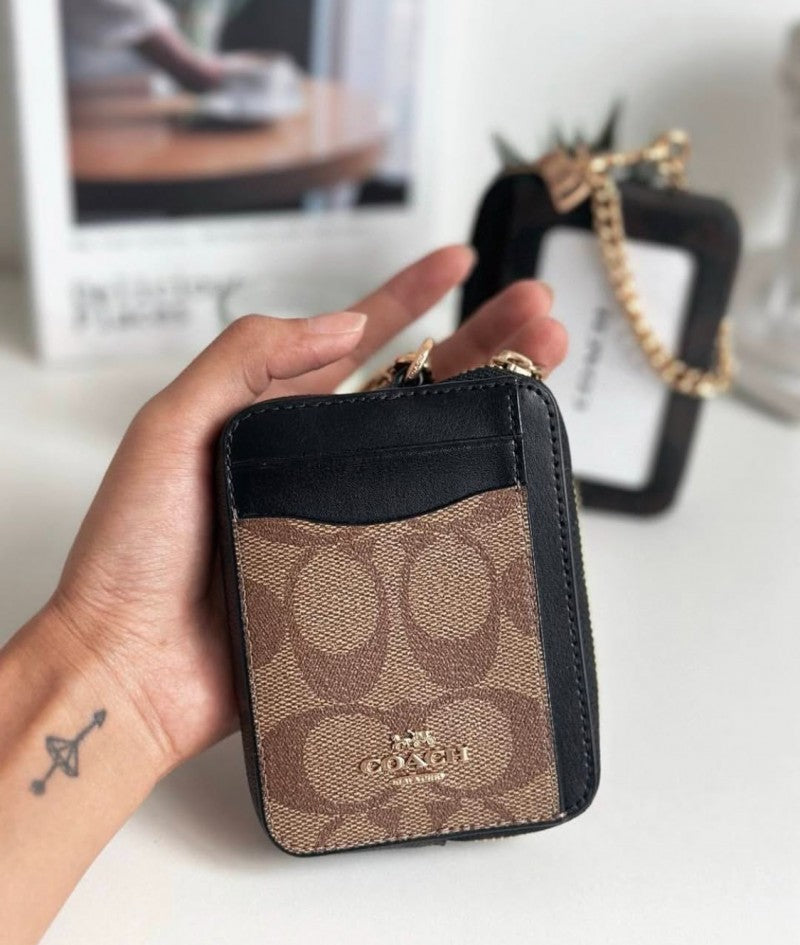 Coach_Zip_Card_Case_Mini_Wallet_With_Original_Box
