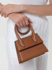 Jacquemus Le Chiquito Noeud Bag With OG Box Dust Bag & Extra Sling Belt (Brown - 1025)