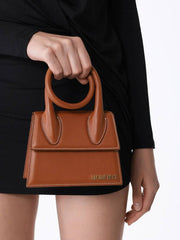Jacquemus Le Chiquito Noeud Bag With OG Box Dust Bag & Extra Sling Belt (Brown - 1025)