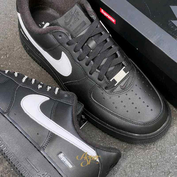 Supreme x Nikkee air force 1 low black white