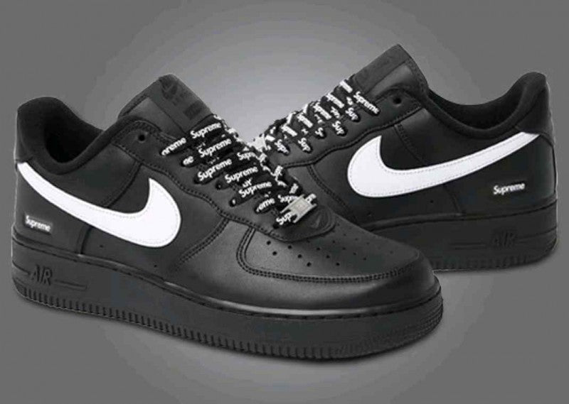 Supreme x Nikkee air force 1 low black white