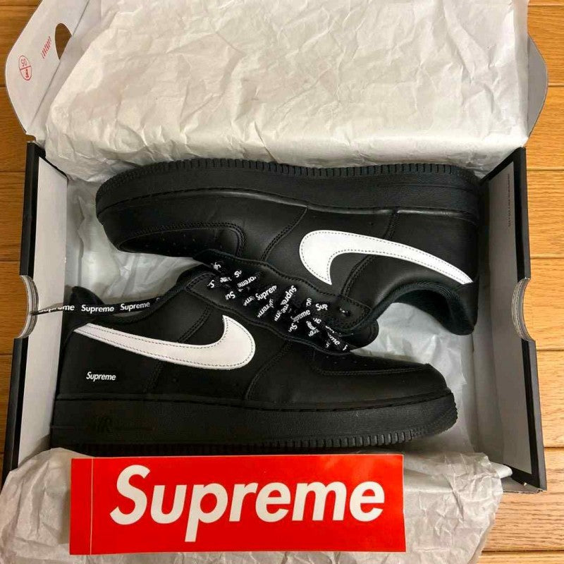 Supreme x Nikkee air force 1 low black white