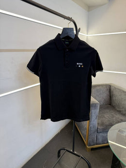 Hugo bos imported polo tshirt black