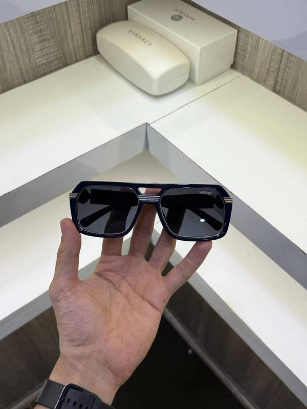 Versace e 4399 Navy Blue Silver