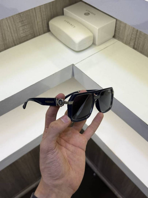 Versace e 4399 Navy Blue Silver