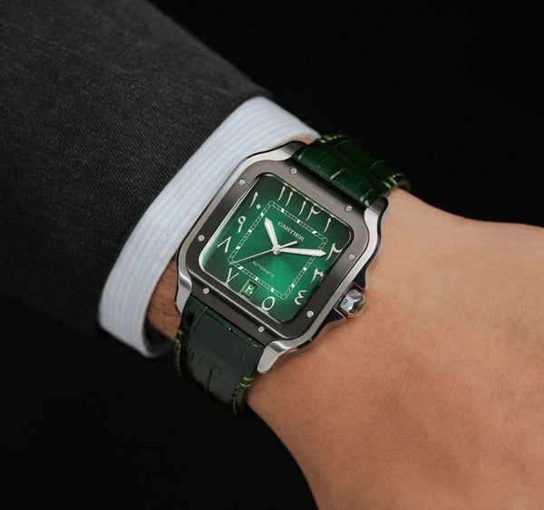 Cartier Santos Automatic full green arabic