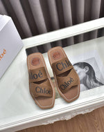 Chloe Woody Heeled Mules With Original Box & Dust Cover