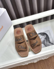 Chloe Woody Heeled Mules With Original Box & Dust Cover
