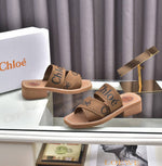 Chloe Woody Heeled Mules With Original Box & Dust Cover